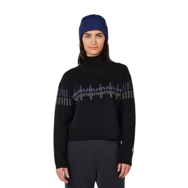 Sweter golf z wzorem dla kobiet Rossignol. Niebieskie swetry Rossignol, na zimę, xl, bez wzorów, z bawełny, klasyczne, bez ramiączek. Za 713.80 zł.