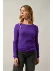 AUTHENTIC CASHMERE Kaszmirowy sweter "Epéna" w kolorze fioletowym rozmiar: XL. Różowe swetry AUTHENTIC CASHMERE, xl, bez wzorów, z kaszmiru, bez ramiączek. Za 347.99 zł.