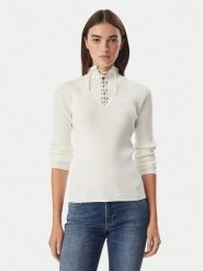 Liu Jo Sport Sweter TF6082 MS63L Kremowy Regular Fit. Białe swetry Liu Jo Sport, l, bez wzorów, sportowe, bez ramiączek. Za 689.99 zł.