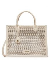 Badura Torebka WENN-02 Beżowy. Brązowe shopper bag Badura, bez wzorów, z materiału, bez dodatków. Za 299.99 zł.