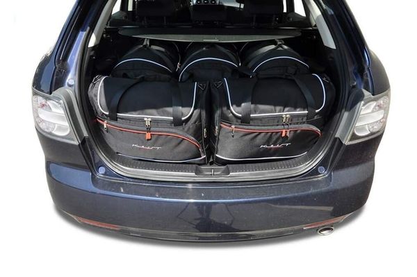 Torby Do Bagażnika Mazda Cx-7 2007-2012 5Szt Kjust. Czarne torby podróżne KJUST, bez wzorów, z kauczuku. Za 1,520.00 zł.