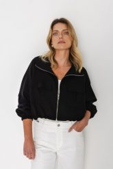 KURTKA ALEX CZARNA One size - Flawless. Czarne kurtki Flawless, bez wzorów, ze skóry, biznesowe, bez kaptura. Za 527.20 zł.