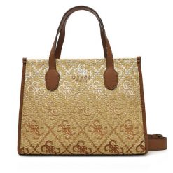 Torebka Guess. Brązowe torebki klasyczne Guess, z aplikacjami, bez dodatków. Za 399.99 zł.