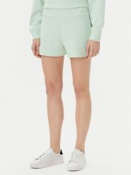 Guess Szorty sportowe V5GD19 KC3D2 Zielony Relaxed Fit. Zielone szorty sportowe Guess, z aplikacjami, z syntetyku. Za 199.99 zł.