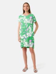 Gerry Weber Sukienka w kolorze zielono-biało-fioletowym rozmiar: 40. Białe sukienki Gerry Weber, na co dzień, bez wzorów, bez kołnierzyka, bez ramiączek, mini, proste. Za 206.42 zł.