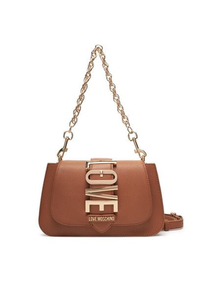 LOVE MOSCHINO Torebka JC4224PP0MKC0201 Brązowy. Brązowe torebki klasyczne Love Moschino, bez wzorów, ze skóry, bez dodatków. Za 599.99 zł.