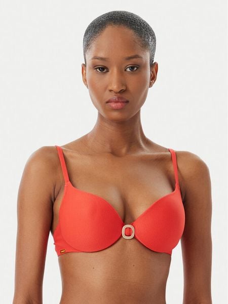 Selmark Góra od bikini BN313 Czerwony jasny. Czerwone bikini Selmark, bez wzorów, z syntetyku. Za 192.99 zł.