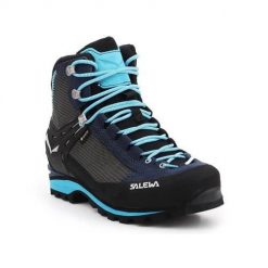 Buty trekkingowe damskie Salewa Salomon WS Crow Gtx. Niebieskie buty trekkingowe Salewa, bez wzorów, z gore-texu, za kostkę, bez zapięcia, trekkingowe, gore-tex. Za 1,001.00 zł.