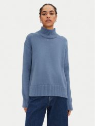 Calvin Klein Golf K20K207437 Niebieski Regular Fit. Niebieskie swetry Calvin Klein, l, bez wzorów, z bawełny, bez ramiączek. Za 429.99 zł.