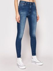 Tommy Jeans Jeansy Sylvia DW0DW09215 Niebieski Super Skinny Fit. Niebieskie jeansy Tommy Jeans, bez wzorów, z bawełny. Za 289.99 zł.