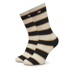 Skarpety wysokie damskie Elisabetta Franchi. Brązowe skarpetki Elisabetta Franchi, bez wzorów. Za 229.99 zł.