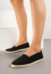 Czarne Espadryle Vices na Podeszwie z Plecionki Sesaniela. Czarne espadryle Born2be, bez wzorów, z jeansu, boho, bez obcasa, na obcasie. W wyprzedaży za 46.74 zł.