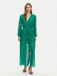 Haveone Sukienka letnia AFF-N013 Zielony Loose Fit. Zielone sukienki Haveone, l, bez wzorów, z wiskozy, bez kołnierzyka, bez ramiączek. Za 479.99 zł.