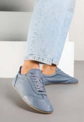 Niebieskie Tenisówki bez Zdobień z Ekoskóry Verillis. Niebieskie trampki Renee, z aplikacjami, z jeansu, bez zapięcia. W wyprzedaży za 67.99 zł.