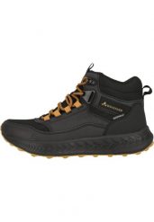Buty trekkingowe Whistler Reid. Czarne buty trekkingowe WHISTLER, bez wzorów, z materiału, bez zapięcia, trekkingowe. Za 488.50 zł.