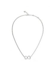 Guess Naszyjnik JUBN04 616JW Srebrny. Szare naszyjniki Guess, z tworzywa sztucznego, metalowe. Za 159.99 zł.