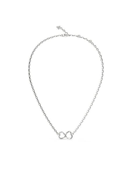 Guess Naszyjnik JUBN04 616JW Srebrny. Szare naszyjniki Guess, metalowe. Za 159.99 zł.