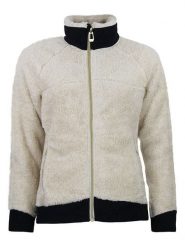 Peak Mountain Kurtka polarowa "Achef" w kolorze kremowo-czarnym rozmiar: XL. Brązowe kurtki Peak Mountain, xl, bez wzorów, z polaru, bez kaptura. Za 122.09 zł.