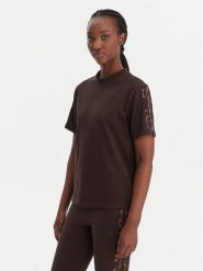 Adidas T-Shirt Seasonal Essentials Leopard Print KE8830 Brązowy Regular Fit. Brązowe t-shirty adidas, xl, bez wzorów, z bawełny, bez kołnierzyka, bez ramiączek. Za 149.99 zł.