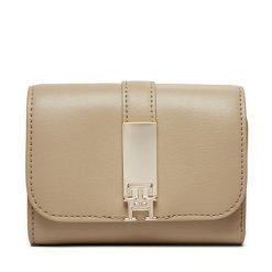 Portfel Tommy Hilfiger. Brązowe portfele Tommy Hilfiger, bez wzorów. Za 349.99 zł.