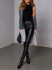 Milan Kiss Kardigan w kolorze antracytowym rozmiar: S. Czarne swetry Milan Kiss, s, bez wzorów, bez ramiączek. Za 126.99 zł.