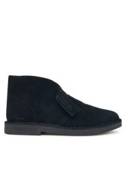 Clarks Botki Desert Bt Evo. 26182930 Czarny. Czarne botki Clarks, bez wzorów, ze skóry, bez obcasa, na płaskiej podeszwie, bez zapięcia. Za 489.99 zł.