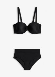 Bikini balkonetka z szybkoschnącego materiału (2 części). Czerwone bikini bonprix, bez wzorów. Za 59.99 zł.