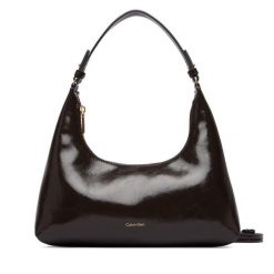 Torebka Calvin Klein. Brązowe torebki klasyczne Calvin Klein, bez wzorów, klasyczne, bez dodatków. Za 489.99 zł.