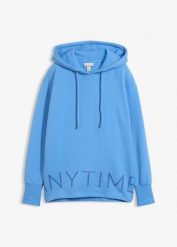 Bluza z kapturem z elastycznej mieszanki bawełny. Czerwone bluzy bonprix, bez wzorów, z bawełny, z kapturem. Za 154.99 zł.