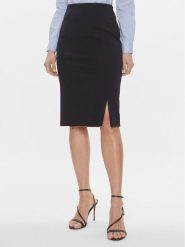 Boss Spódnica ołówkowa Vukeva 50505973 Granatowy Slim Fit. Niebieskie spódnice Boss, bez wzorów, z wiskozy, ołówkowe. Za 899.99 zł.