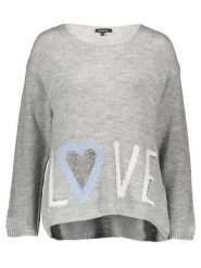 More & More Sweter w kolorze jasnoszarym rozmiar: 46. Szare swetry More & More, bez wzorów, bez ramiączek. Za 158.47 zł.