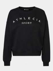 Athlecia Bluza Asport W Crew Neck EA233346 Czarny Regular Fit. Czarne bluzy bez kaptura Athlecia, bez wzorów, z syntetyku, bez kaptura, na jogę i pilates. Za 101.99 zł.
