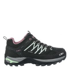 Buty trekkingowe damskie CMP RIGEL LOW. Czarne trekkingi CMP, bez wzorów, bez zapięcia, wspinaczkowe. Za 449.99 zł.