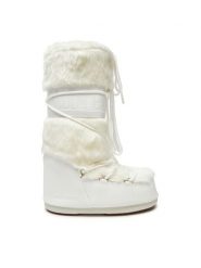 Moon Boot Śniegowce 80D1408900 Biały. Białe śniegowce Moon Boot, bez wzorów, ze skóry, bez zapięcia. Za 999.00 zł.