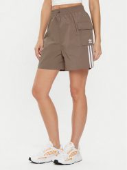 Adidas Szorty sportowe adicolor JC8132 Beżowy Loose Fit. Brązowe szorty sportowe adidas, bez wzorów, z syntetyku. Za 129.99 zł.