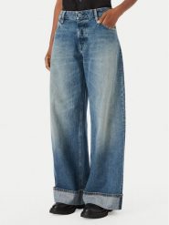 G-Star Raw Jeansy Roxx D28394-E358 Niebieski Loose Fit. Niebieskie jeansy G-Star Raw, bez wzorów, z bawełny, retro. Za 466.99 zł.
