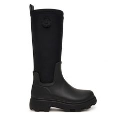 Kalosze Tommy Hilfiger. Czarne kalosze Tommy Hilfiger, bez wzorów, bez zapięcia. Za 529.99 zł.