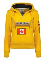 ANAPURNA Bluza "Gymana" w kolorze musztardowym rozmiar: L. Żółte bluzy ANAPURNA, l, bez wzorów, z kapturem. Za 101.23 zł.