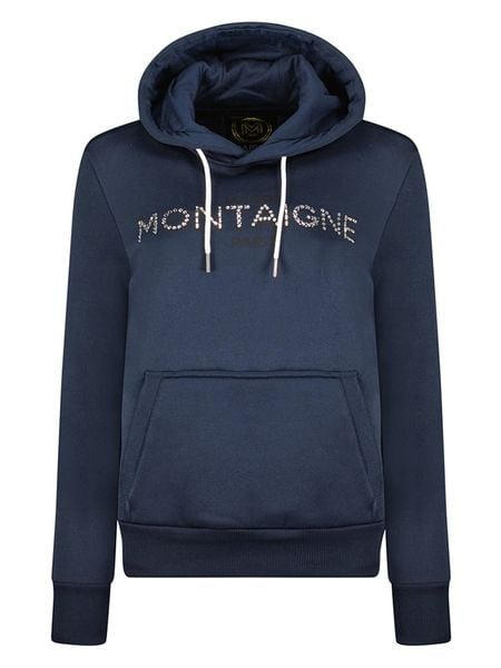 Maison Montaigne Bluza "Gontaigne" w kolorze granatowym rozmiar: XL. Niebieskie bluzy Maison Montaigne, xl, bez wzorów, z kapturem. Za 140.20 zł.