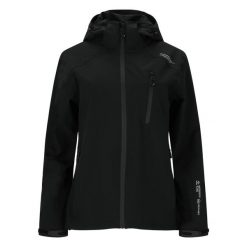 Damska kurtka wodoodporna Weather Report Camelia. Czarne kurtki przeciwdeszczowe Weather Report, bez wzorów, bez kaptura, trekkingowe. W wyprzedaży za 282.50 zł.