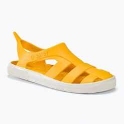 Sandały juniorskie BOATILUS Bioty. Niebieskie sandały Boatilus, bez wzorów, bez obcasa, bez zapięcia. Za 56.99 zł.