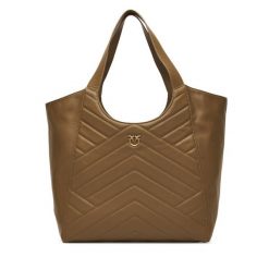 Torebka PINKO. Zielone shopper bag Pinko, bez wzorów, bez dodatków. Za 2,209.00 zł.