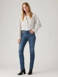 Levi's Dżinsy "724" - Slim fit - w kolorze niebieskim rozmiar: W30/L30. Niebieskie jeansy Levi's, l, z aplikacjami, ze skóry, klasyczne, z podwyższonym stanem. Za 204.95 zł.