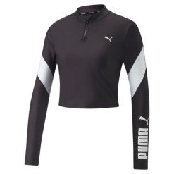 Bluza damska Puma Fit Ever Scultp. Czarne bluzy bez kaptura Puma, xs, bez wzorów, bez kaptura, do biegania. W wyprzedaży za 180.15 zł.