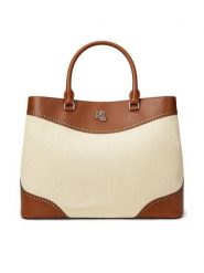 LAUREN RALPH LAUREN Torebka Marcy 431966776001 Beżowy. Brązowe shopper bag Lauren Ralph Lauren, bez wzorów, z tworzywa sztucznego, bez dodatków. Za 1,509.00 zł.