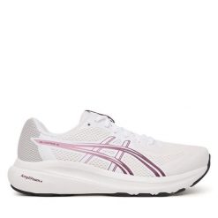 Buty do biegania Asics. Białe buty treningowe ASICS, bez wzorów, bez zapięcia, do biegania. Za 309.99 zł.