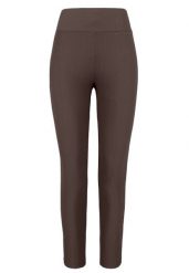 Prążkowane legginsy N-LISBONA. Legginsy Volcano, bez wzorów, z elastanu, sportowe. Za 119.99 zł.