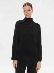 Calvin Klein Golf K20K205985 Czarny Relaxed Fit. Czarne swetry Calvin Klein, m, bez wzorów, z wełny, bez ramiączek. Za 1,099.00 zł.