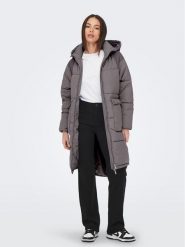 ONLY Kurtka puchowa 15160167 Szary Relaxed Fit. Szare kurtki ONLY, na zimę, m, bez wzorów, z puchu, bez kaptura. Za 209.99 zł.