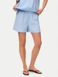 Vero Moda Szorty materiałowe Melaney 10325868 Niebieski Loose Fit. Niebieskie szorty Vero Moda, bez wzorów, z materiału. Za 109.99 zł.